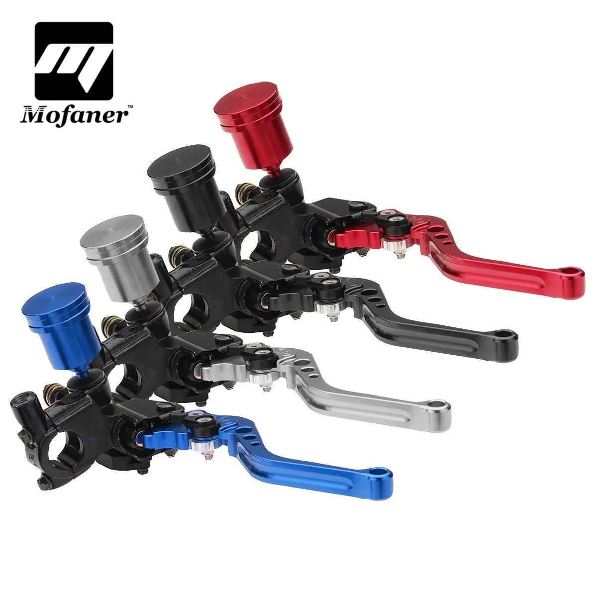 

1Pair Universal All 7/8'' Motorcycle Brake Clutch Master Cylinder Lever Reservoir Handlebar Brake