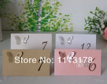 

wedding table card seat card Decorations Party place card name card hollow personalized 56pc001