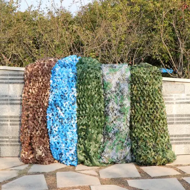 2x6m/7m/8m/10m 3x6m Camping Camo Net Army Woodland Jungle Camouflage Nets Hunting Shooting Shelter Hide Netting Sun Shelter