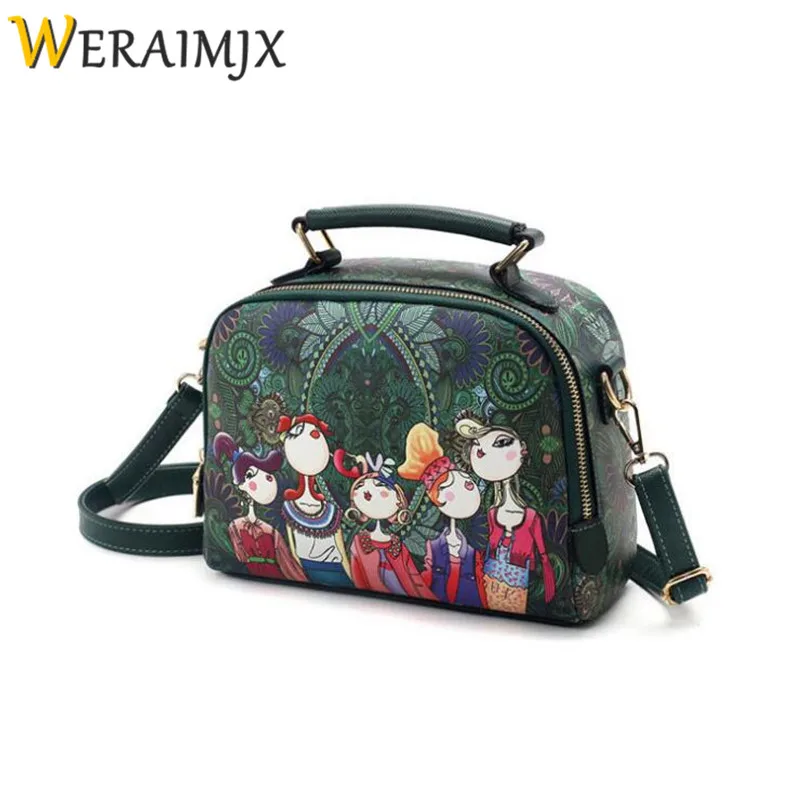 

WERAIMJX Women Bags Small Crossbody Bag Green Flap Bag Forest Designer PU Leather Handbag Ladies Shoulder Bags Sac a Main MJ195