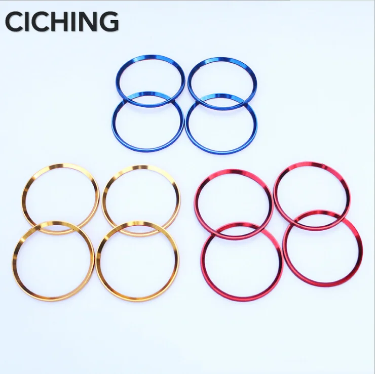 

4 pcs/set Car Styling Aluminum Alloy Wheel Hub Cover Decorative Circle Trim For Audi A3 A4l A6L Q3 Q5 A5 Car Accessories