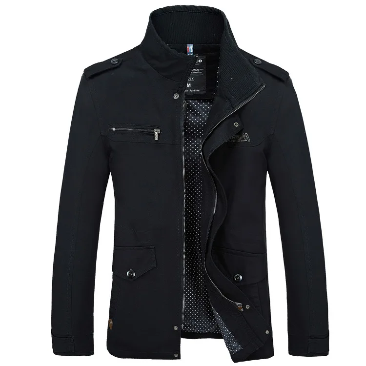 FGKKS Брендовые мужские куртки, Осенние деловые повседневные мужские куртки, пальто, мужская куртка-бомбер, приталенная куртка, верхняя одежда