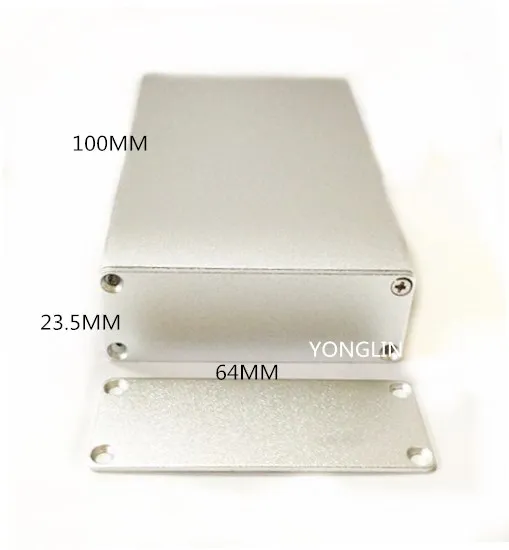 5 шт. распределительная box64* 23.5-100 мм/Алюминий коробка/переключателя/декодер оболочки корпуса/ pcb Алюминий/передачи Power shell