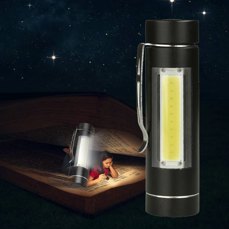 

Litwod Z90+ LED COB MINI Flashlight Torch LED 1 Mode use 14500 or AA Battery For Reading Camping working lantern