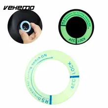 LED Luminous Car Ignition Switch Decoration Stickers Key Hole Key Ring Coil Protective Sticker For Ford Chevrolet Mazda Toyota