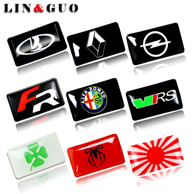 

8PCS Car interior decoration sticker For lada renault opel opc seat FR alfa skoda Toyota mazda Volkswagen Nissan car styling