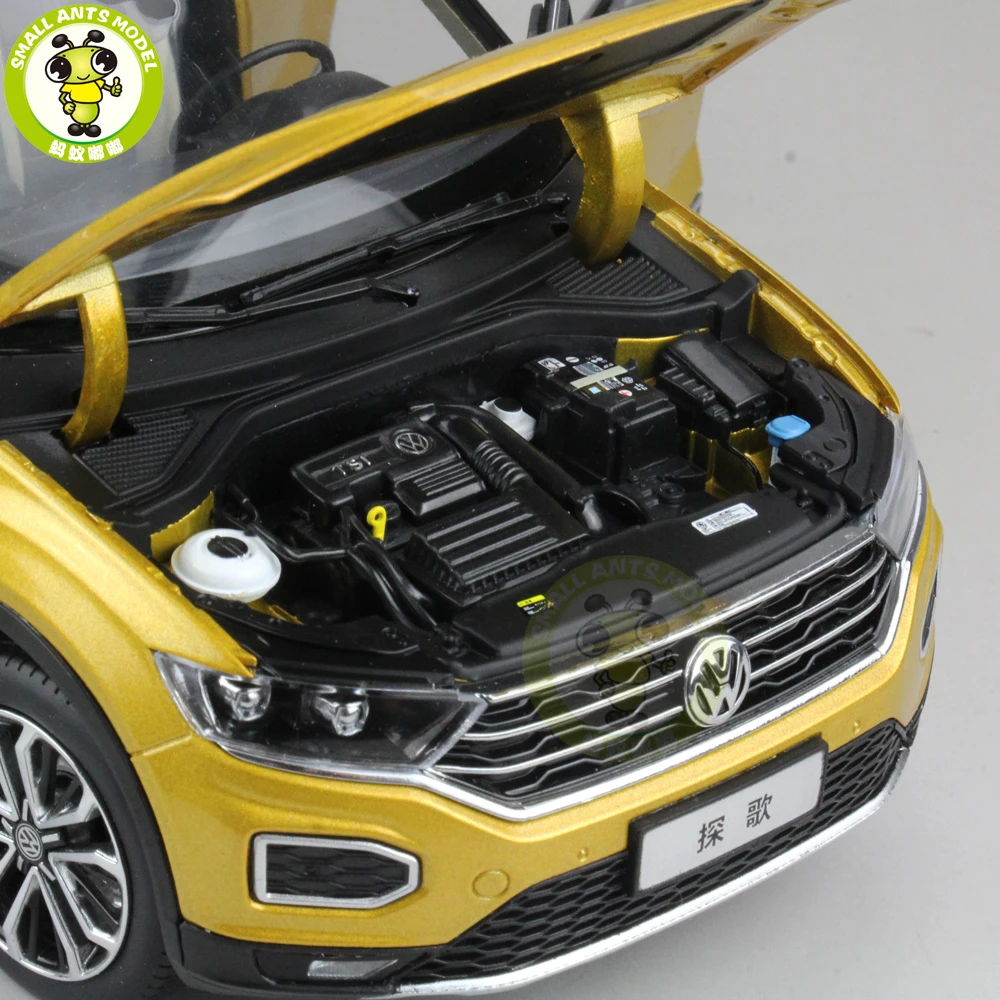 1/18 FAW T-ROC T ROC литая модель автомобиля игрушки Дети Мальчики Девочки Коллекция подарков на день рождения хобби черная крыша