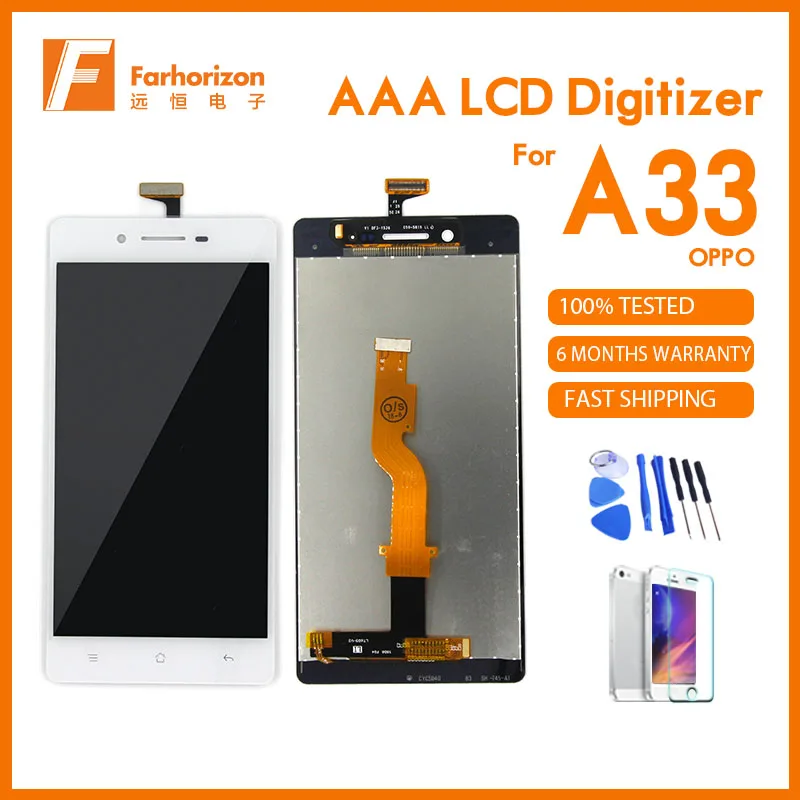 Retail 100% Tested LCD for OPPO A33 of Capacitive Touch Screen & No Dead Pixel with Repair Kit Gift | Мобильные телефоны и