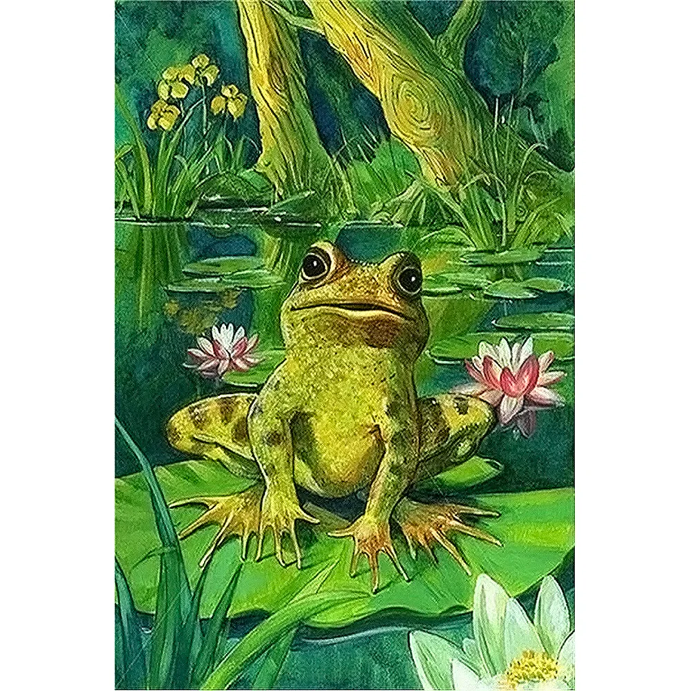 

Diamond Painting Full drill square/round The frog pond Mosaic DIY Diamond Painting Cross Stitch Embroidery Home Decor