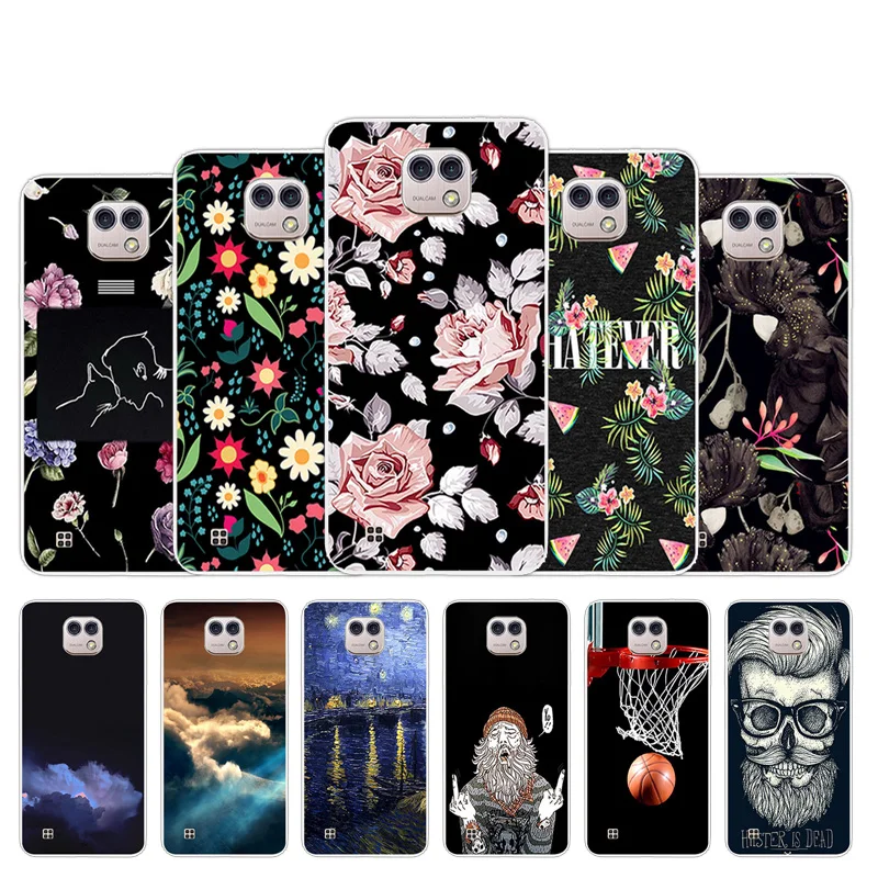 

Fundas For LG X Cam K580 Silicone Case Soft Rubber TPU Sketch Design Clear Coque For LG X Cam K580 K580DS Back Phone Cover