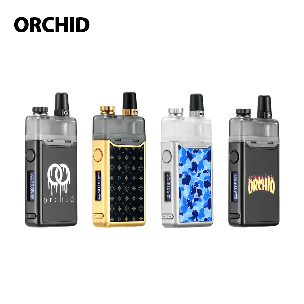 

Heavengifts Orchid IQS Pod Kit 950mAh Battery E-cig Vape Kit with 3ml Orchid IQS Pod Anti-leak E-cigarette for MTL & DL Vaping