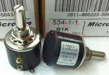 

534-1-1 Precision wirewound multi-turn potentiometer 1K 2K 5K 10K 20K 50K 100k