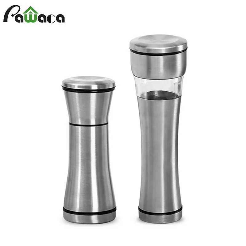 

Stainless Steel Manual Salt and Pepper Mill Grinder Muller Shakers with Adjustable Ceramic Grinder Spice Seasoning Cooking Tools