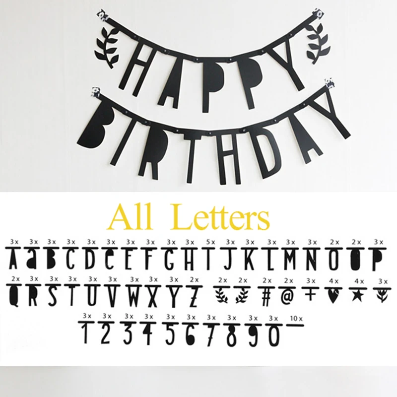 alle engels alfabet letter/nummer/symbool diy verwijderbare sticker