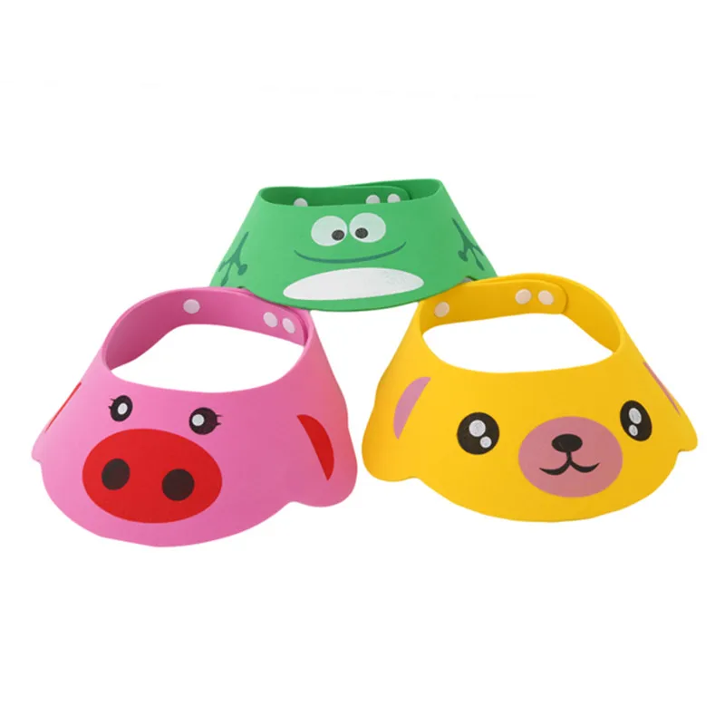 Kids Bath Visor Hat Soft Adjustable Baby Shower Cap Children Shampoo
