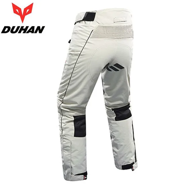 Summer Men's Motorcycle Biker Pants DUHAN Mesh & Oxford Fabric Motocross CE knee Motorbike Clothes Equipment for Men Trousers 5