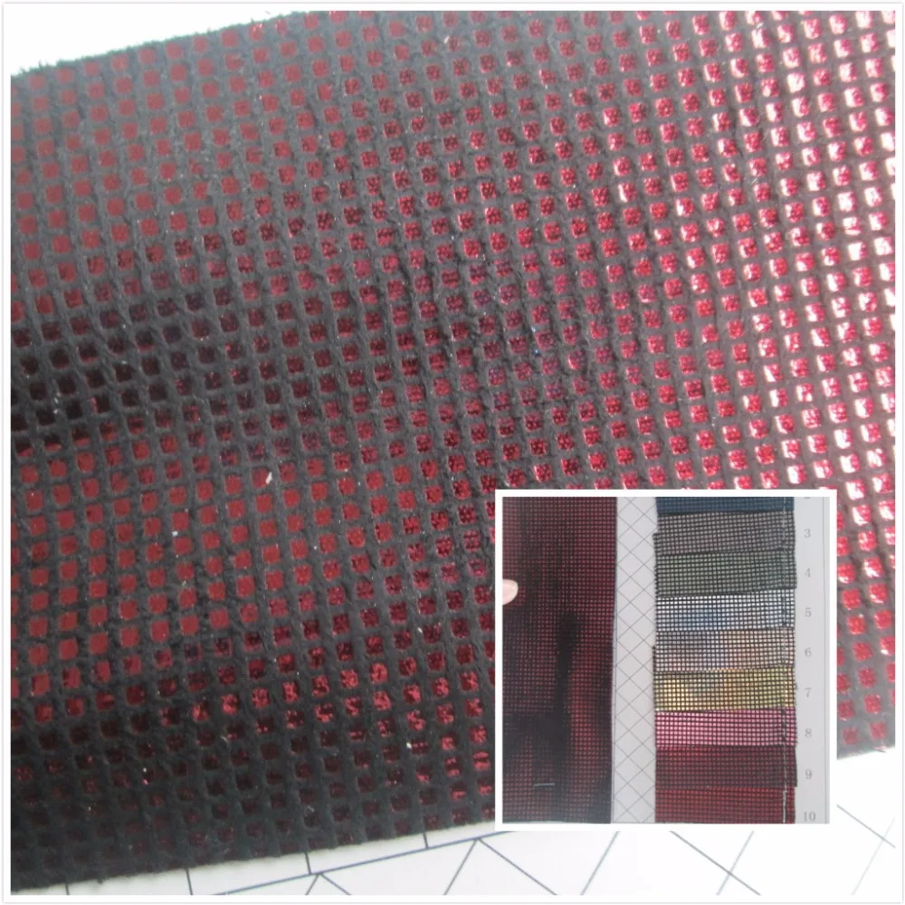 

NEW! flash line style toughness faux leather fabric PU synthetic leather 10 color textile fabric for bag belt backpack