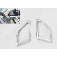 Хром Стайлинг! Украшение автомобиля! 2 шт. двери автомобиля стерео Динамик накладка рамка колонки объемный для Toyota Prado FJ150 2010-2013