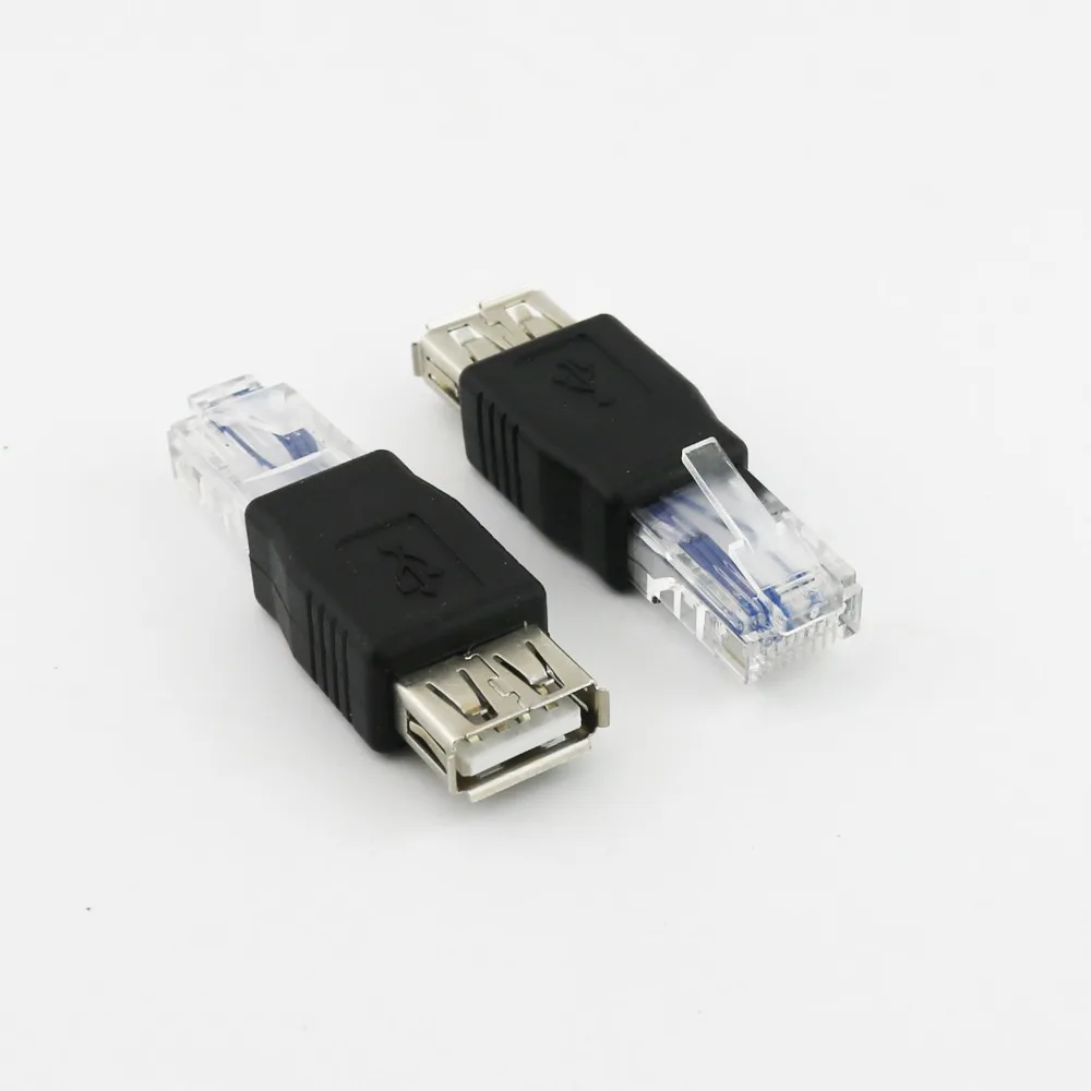 10 шт. переходник RJ45 папа-USB 2 0 A мама |