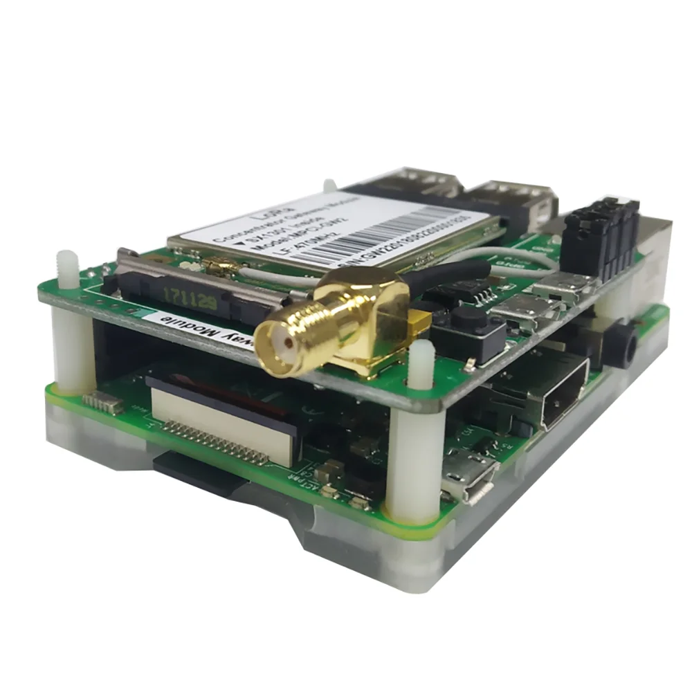 NIMI PCIE LoRa концентратор шлюз модуль Raspberry Pi3 комплект разработчика LoRaWan 1.0.2 протокол база на SX1301 с tf-картой Q086