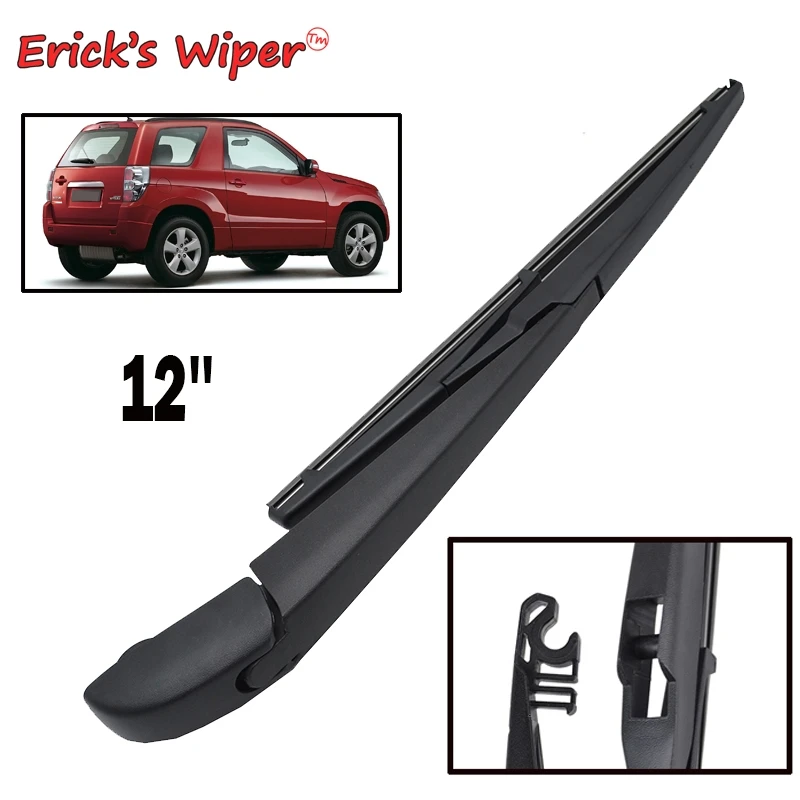 Erick's Wiper 12" Rear Wiper Blade & Arm Set Kit For Suzuki Grand