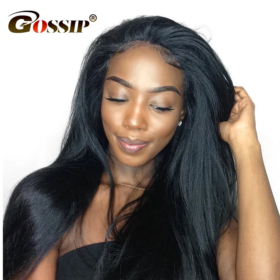 150/180 Density PrePlucked 360 Lace Wig Lace Frontal Wig Straight Human Hair Wig With Baby Hair