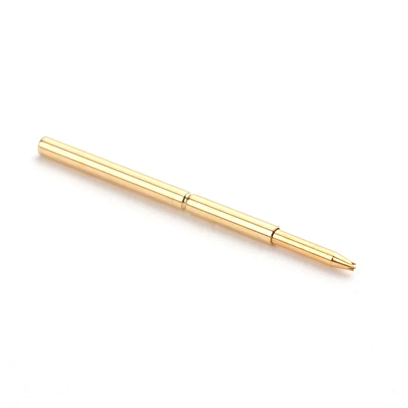 Test Circuit Board Instrument Tool Voltage Test Probe Tip Spring Total Length 24.5mm Brass Gold Plated For PA160-F 100pcs