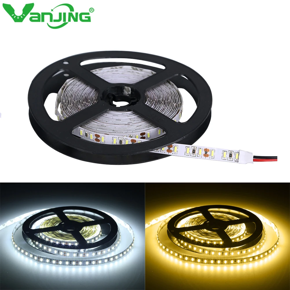 

LED Strip 5M 600LEDS LED Tape Flexible Light SMD4014 DC12V Waterproof Cold/ Warm White High Brightness Indoor Home Decoration