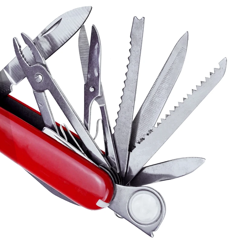  Multi-Functional Swiss 91mm Folding Knife Stainless Steel Multi Tool Army Knives Pocket Hunting Out
