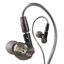 Moxpad X3 Wired Singer Earphone Replacement Cable Headset Isolating Noise Isolating Earphone fone de ouvido with