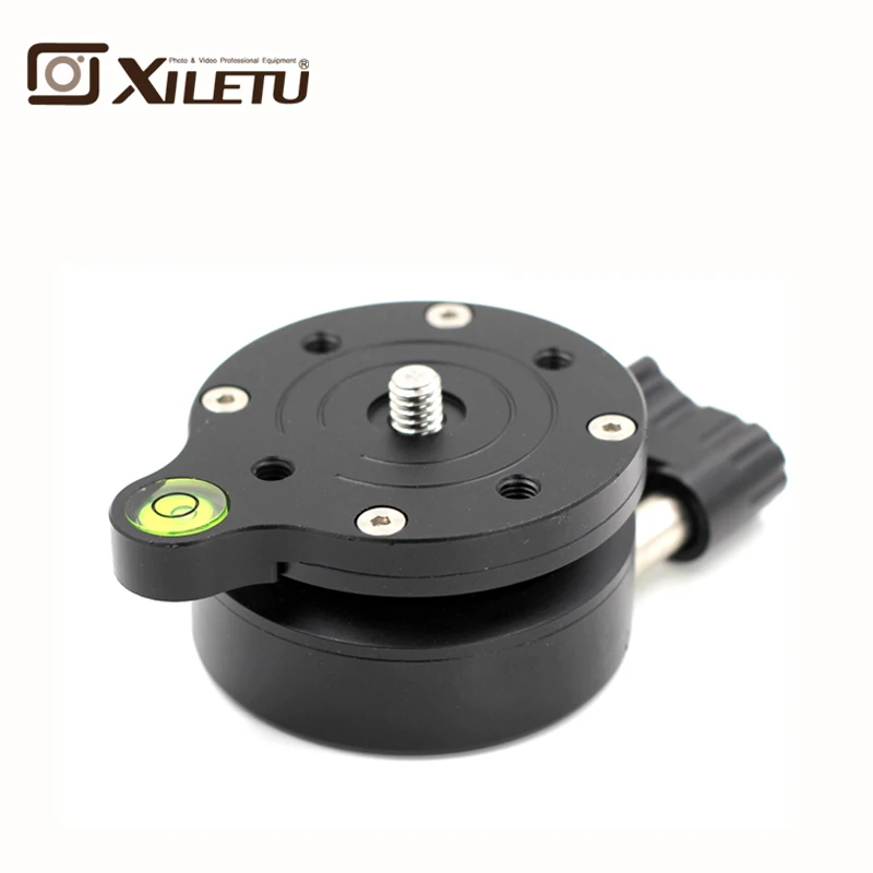

XILETU LDY-55 Adjusting Platform for Tripod Monopod Semisphere Base Panoramic Head 1/4"-3/8" screw Photography Accessories