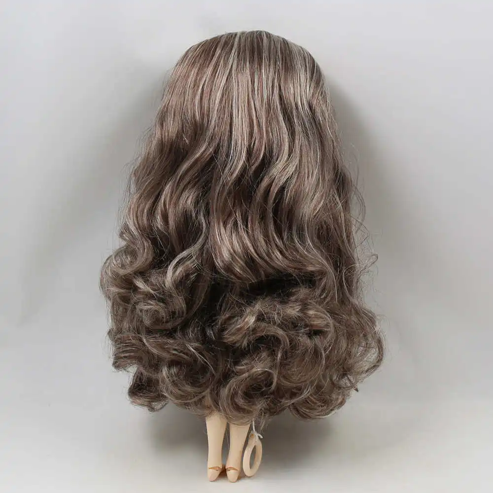 RBL Scalp 1/6 Blyth кукольные парики, включая жесткий эндоконский купол с взрыва/без челки мягкие и высококачественные волосы - Цвет: BL88000222