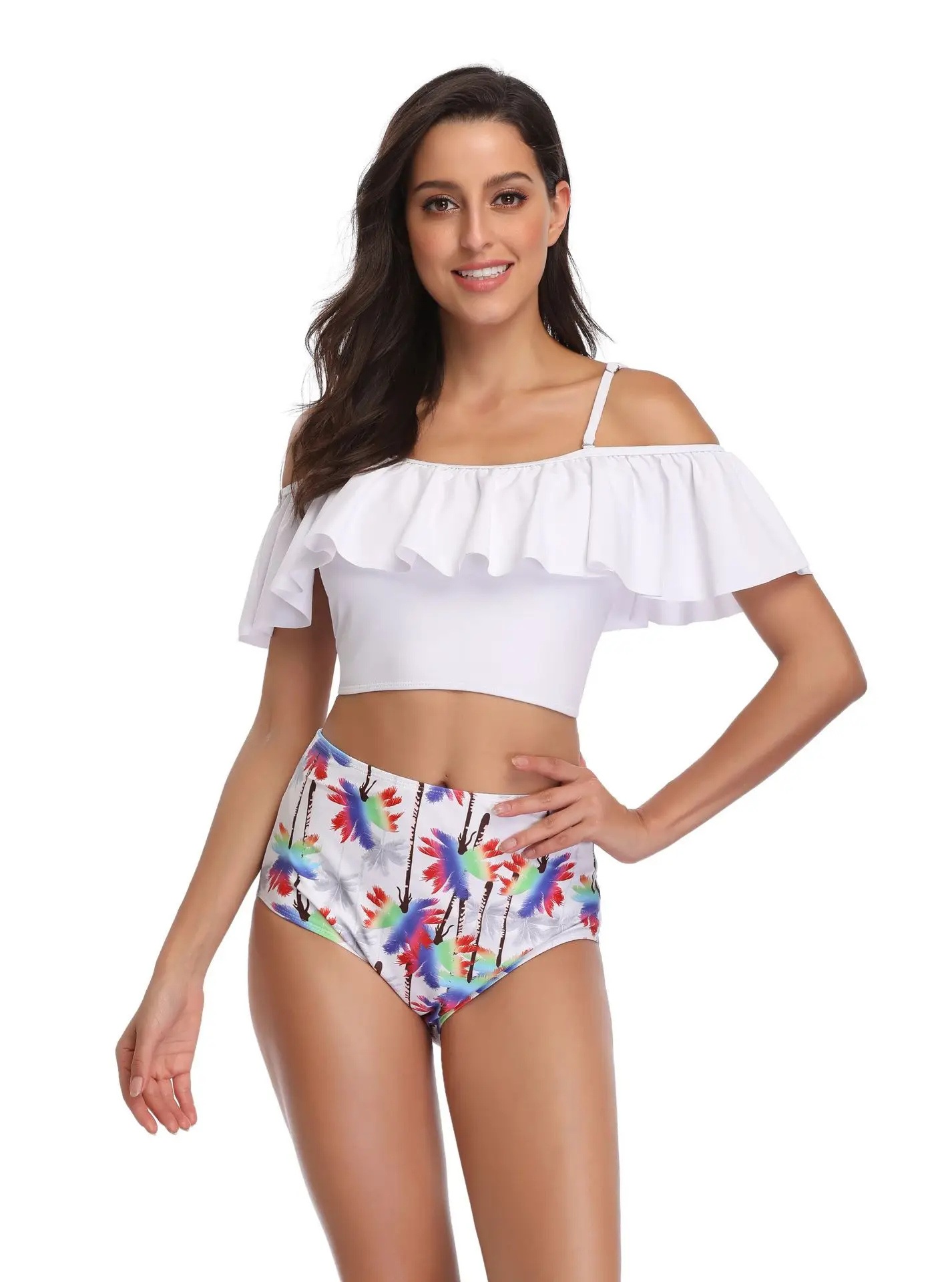 CATTLEYA 2019 Mujer Высокая талия Купальники для плавания костюм для женщин SJ 1981
