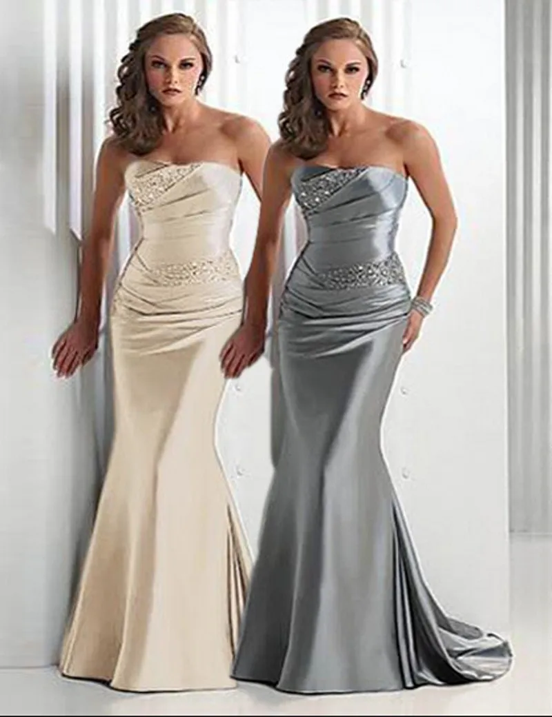 silver matron of honor dresses