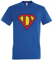 Супер D футболка с надписью подарок на день рождения День матери день отцов веселый комикс