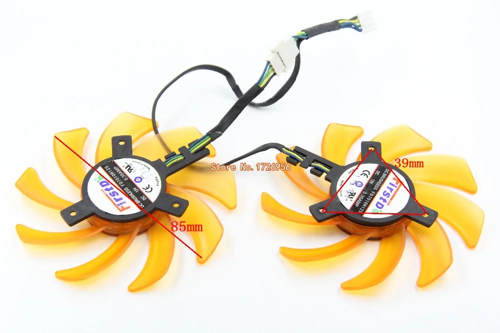 2 шт./лот для Firstd FD7010H12S 12 В 0 35 А 85 мм ZOTAC GeForce GTX 760 770 дисплей вентилятор 4Pin |