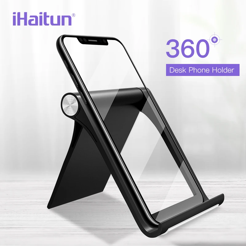 IHaitun 360 мобильный телефон Настольный держатель подставка для iPhone XS MAX XR 8 крепление