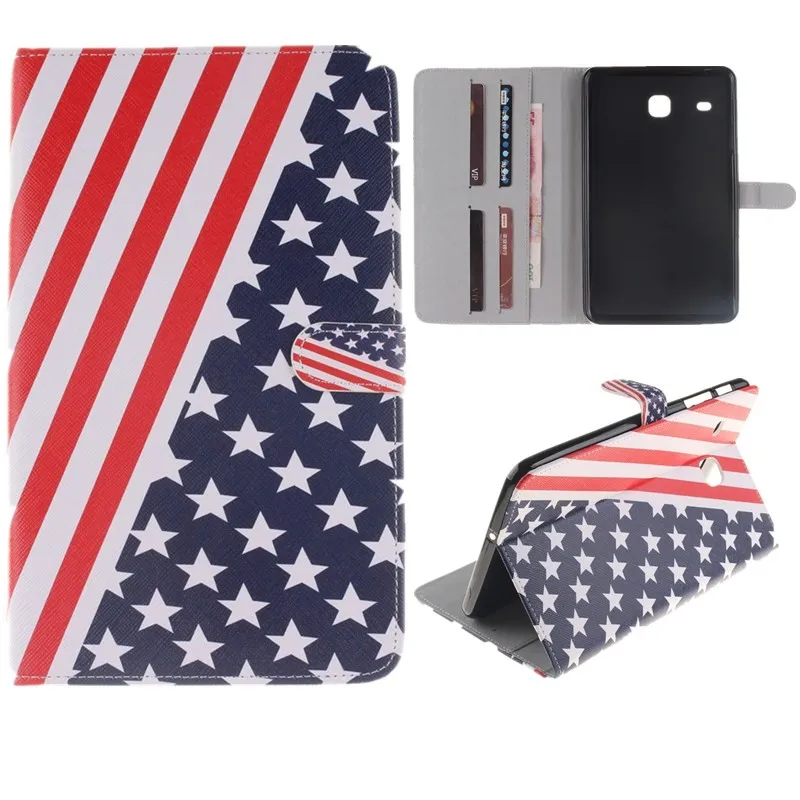 2 Leaves PU Leather Stand Case For Samsung Galaxy Tab E 8.0 Case T377 T375 T377V SM-T377V Case Protector Tablet Wallet Cover Bag (6)