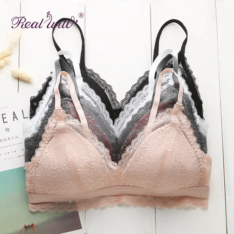 Realwill wireless Thin section Lace bra bra women 2018 Sexy bralette