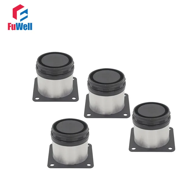4 stücke 60mm Höhe Verstellbare Möbel Beine Schrank Füße Silber Ton