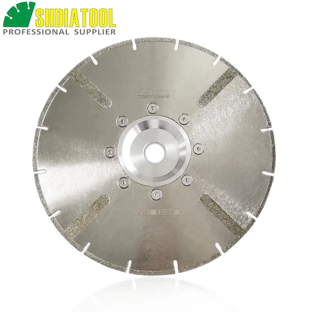 230mm Electroplated reinforced diamond cutting disc 9 inches marble blade with 22.23mm flange 230mm Electroplated reinforced diamond cutting disc 9 inches marble blade with 22.23mm flange