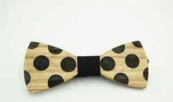 Галстук мужской элегантные мужские Зебра древесины Галстуки весело мужской галстук для отдыха деревянный Bowties бабочки 1 шт. галстук