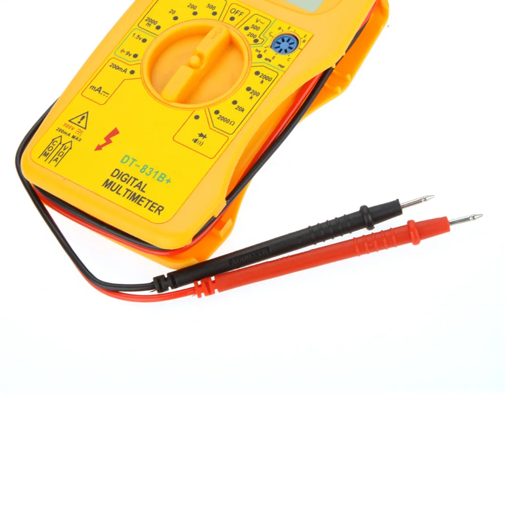

DT-831B Digital Multimeter DMM Voltmeter Ammeter Ohm Portable meter hFE Tester W/ Battery Test