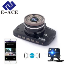 E-ACE Wi-Fi мини Камера Автомобильный видеорегистратор зеркало регистраторы Full HD 1080 P автомобильная видео Регистраторы Авто видеокамера Двойной объектив камера видеорегистраторы