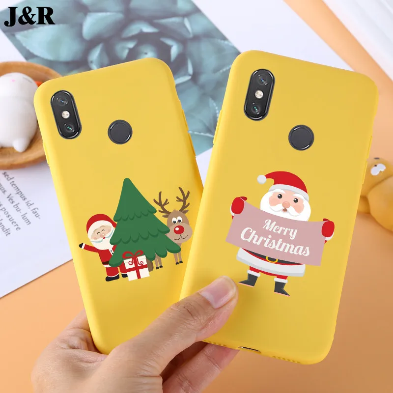 For Xiaomi Mi Max 3 Case Silicone TPU Coque for Xiaomi Mi Max 3 Max3 Case Cover Soft Patterned funda Merry Christmas