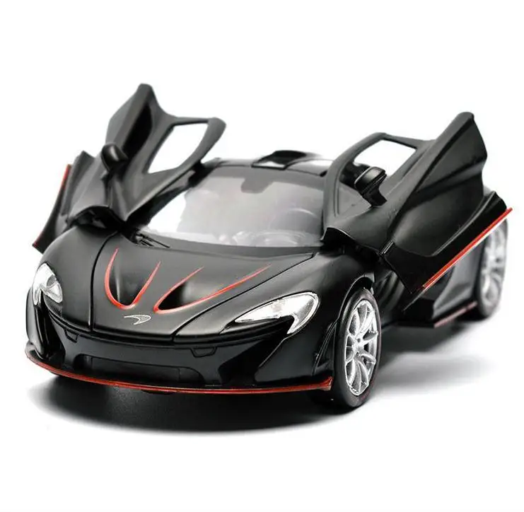 

High simulation P1 sports car,1:32 scal alloy pull back cars,musical&flashing,collection model,free shipping