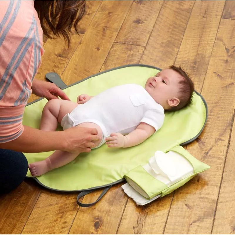 

Baby Portable Diaper Changing Pad Nappy Changing Clutch Map Travel Changing Station