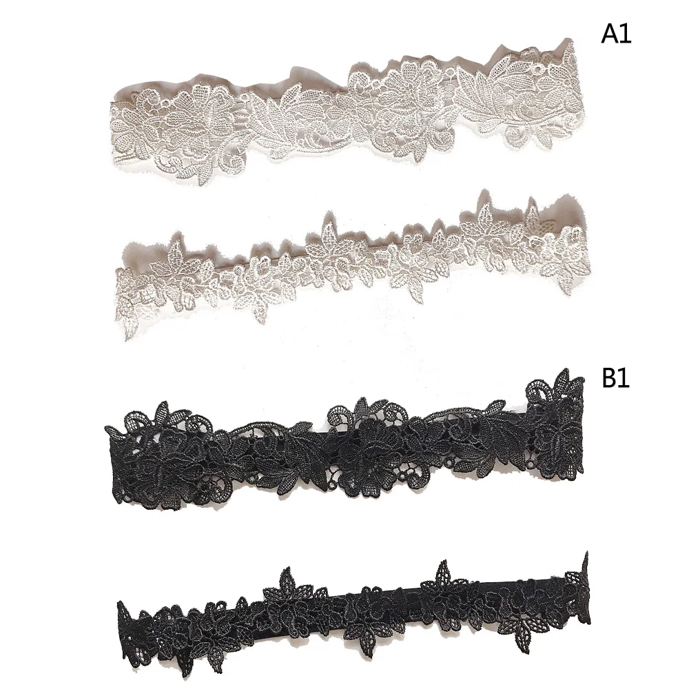 2 шт., Модные подвязки для ног, сексуальные женские подвязки для девочек, свадебное белье для вечеринки, кружевное цветочное подвязка на подвязках