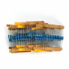 300PCS/LOT 1 Pack 10 -1M Ohm 1/2W Resistance 1% Metal Film Resistor Resistance Assortment Kit Set 30 Kinds Each 10pcs 300PCS/LOT 1 Pack 10 -1M Ohm 1/2W Resistance 1% Metal Film Resistor Resistance Assortment Kit Set 30 Kinds Each 10pcs