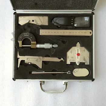 

Free shipping Stainless steel welding measure gauge kits 7 piece
